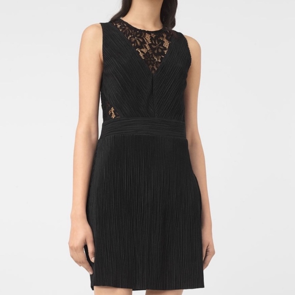 All Saints Black Lace Ula Dress Small